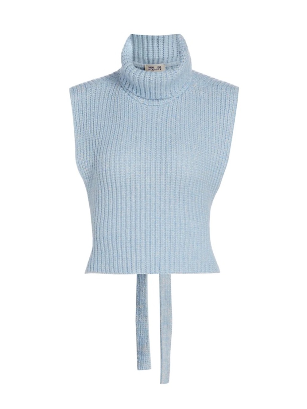 Baum Und Pferdgarten || Laura Open Tie Back Sweater Vest Dickey Turtleneck Blue
